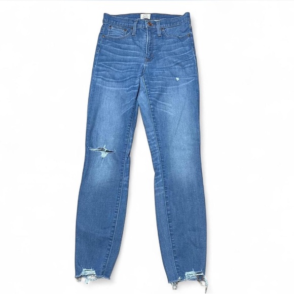 J. Crew Denim - J Crew 9" High Rise Toothpick Jeans Womens 27 Blue Stretch